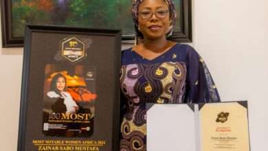 Zainab sabo mustapha 100 most notable women Africa in Africa 2024 amb Kingsley amafibe